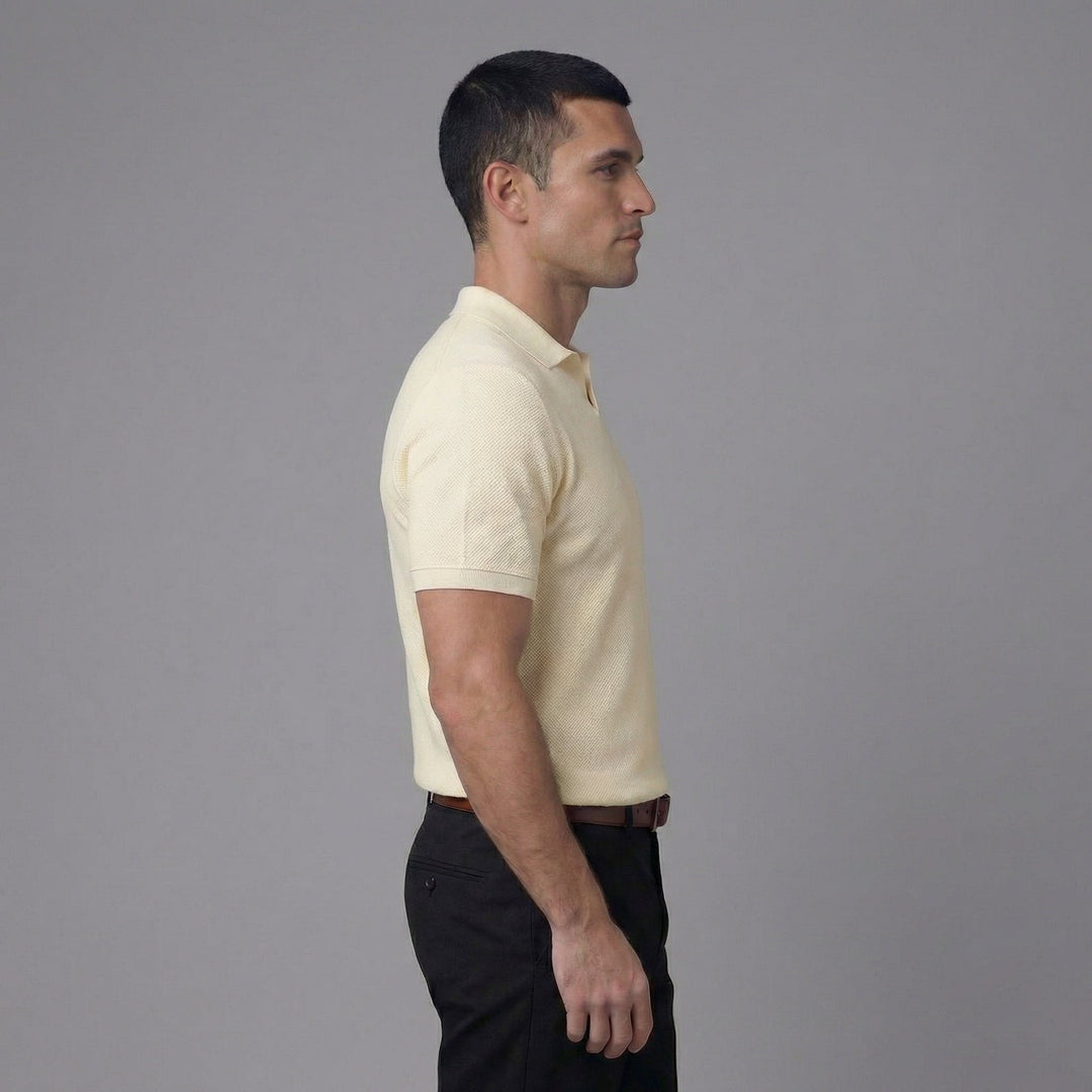 Polo homme | Col V, manches courtes, coupe classique 2
