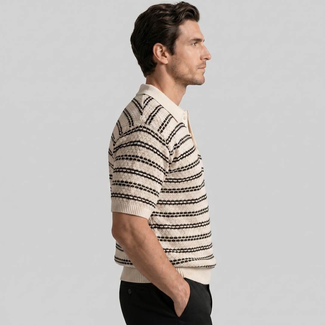 Polo homme | Coupe ajustée à rayures classiques 2