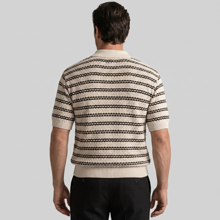 Polo homme | Coupe ajustée à rayures classiques 3