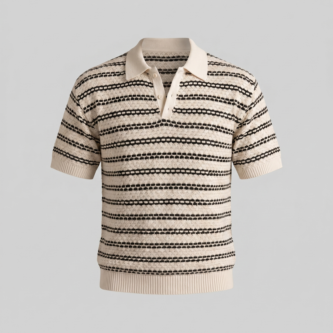 Polo homme | Coupe ajustée à rayures classiques 4