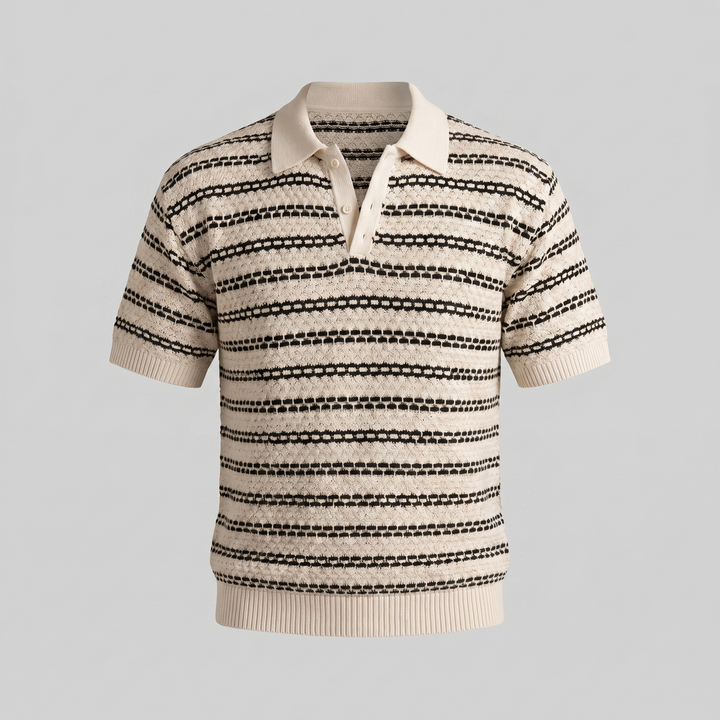 Polo homme | Coupe ajustée à rayures classiques 4