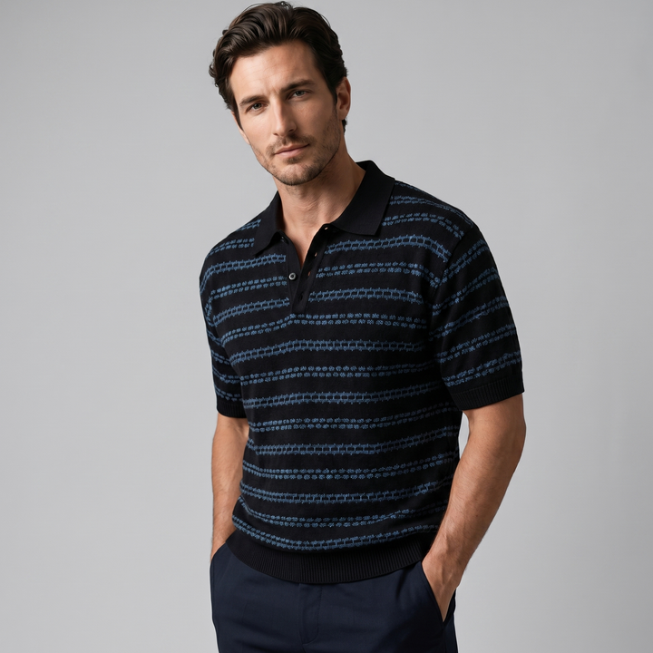 Polo homme | Coupe ajustée à rayures classiques 5