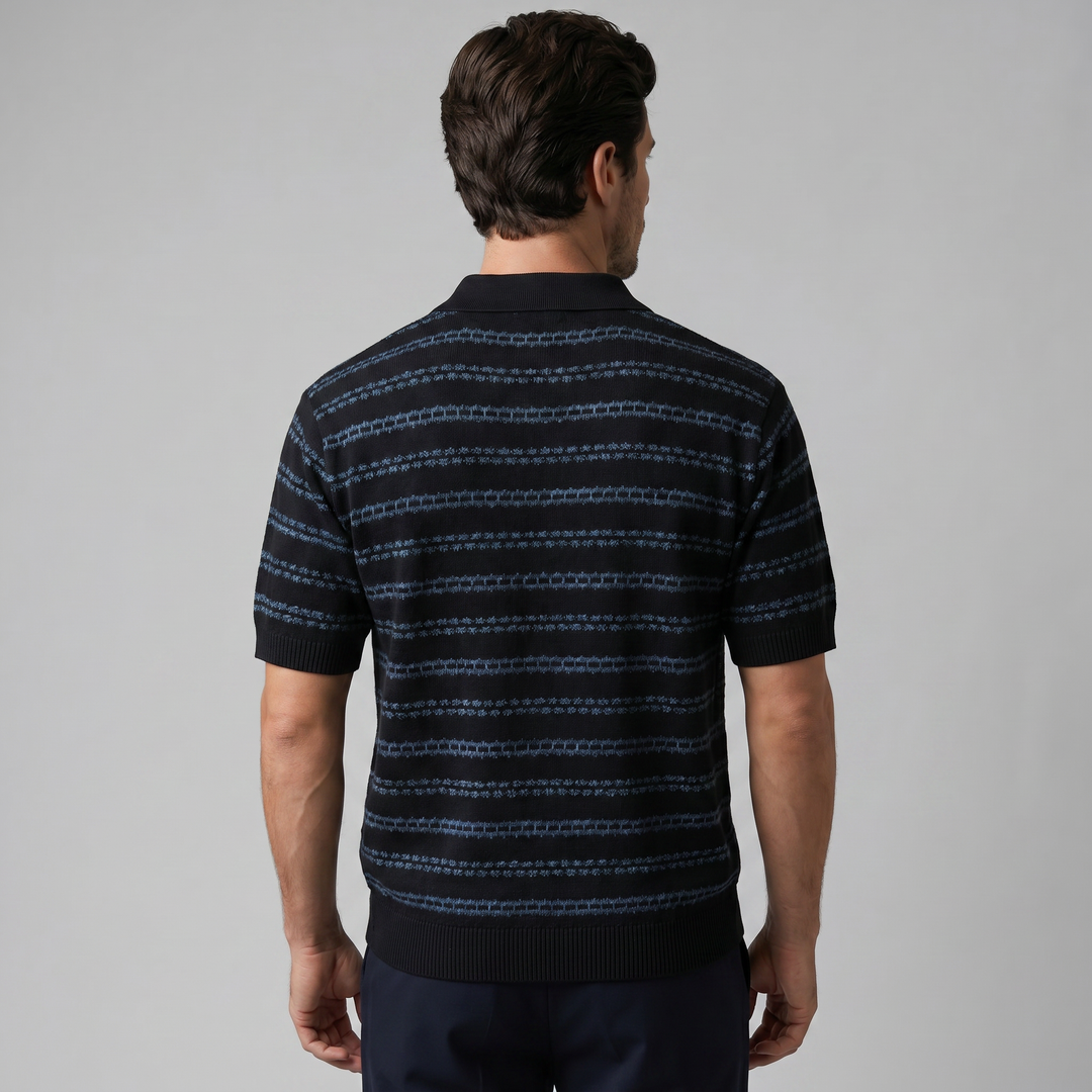 Polo homme | Coupe ajustée à rayures classiques 7