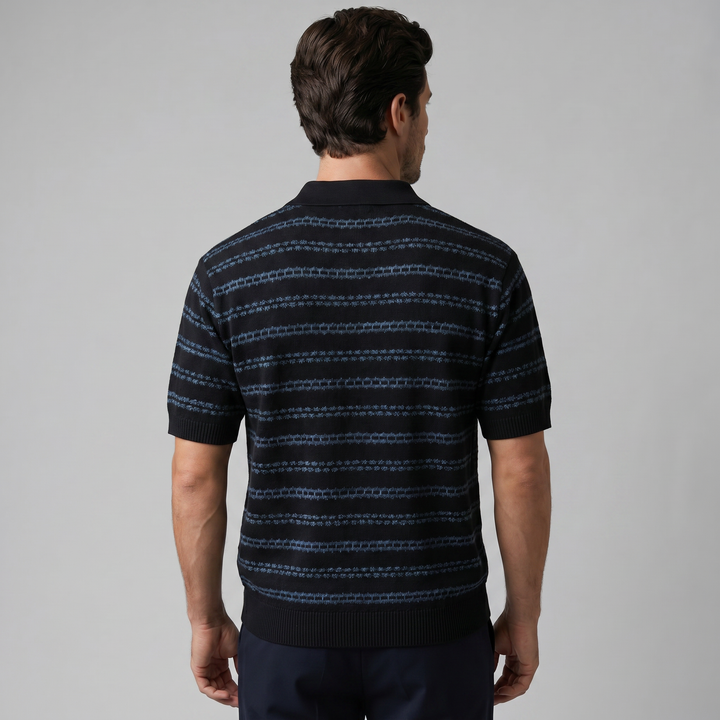 Polo homme | Coupe ajustée à rayures classiques 7
