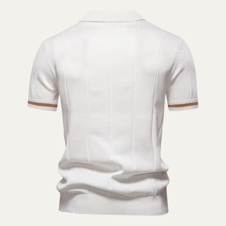 Polo zippé en maille pour homme Ashton 2