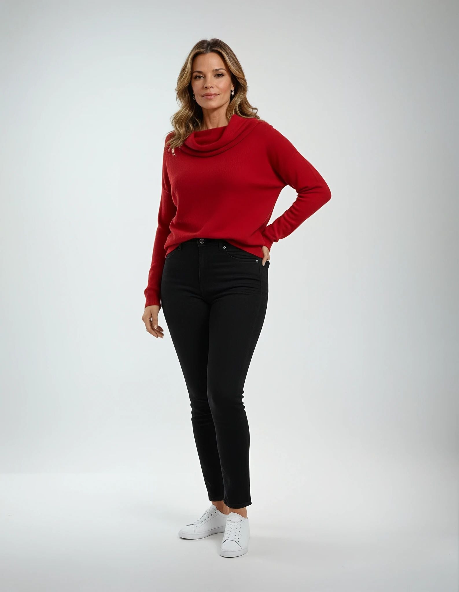 Pull femme maille ondulée col rond manches longues usage quotidien