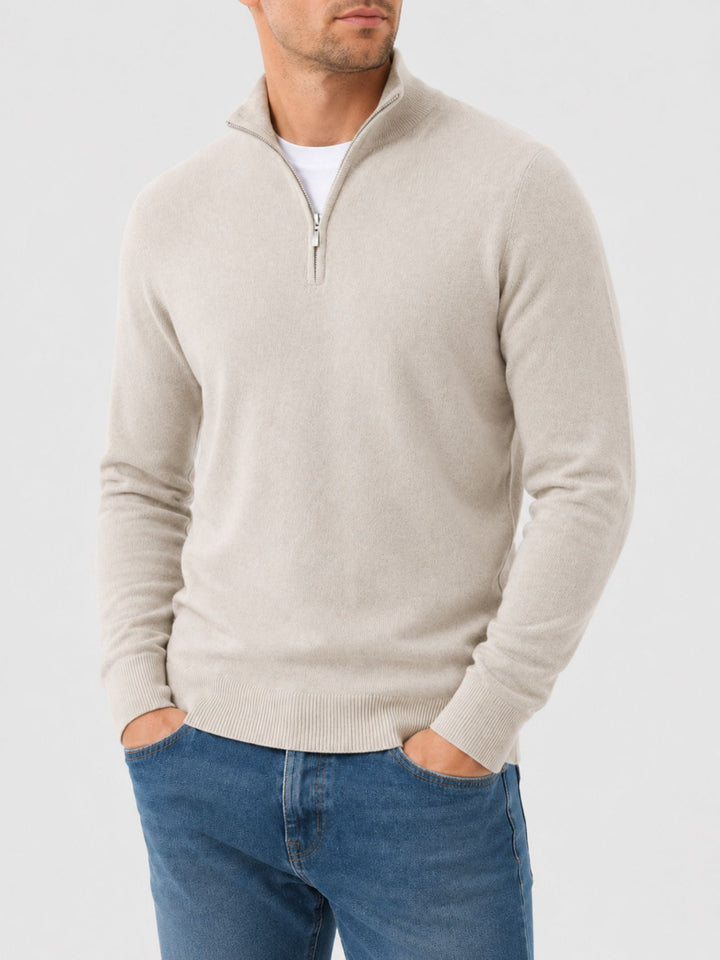 Pull Hugo Merino pour homme, col V en laine, fermeture éclair 0