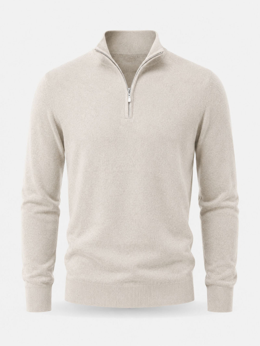 Pull Hugo Merino pour homme, col V en laine, fermeture éclair 4