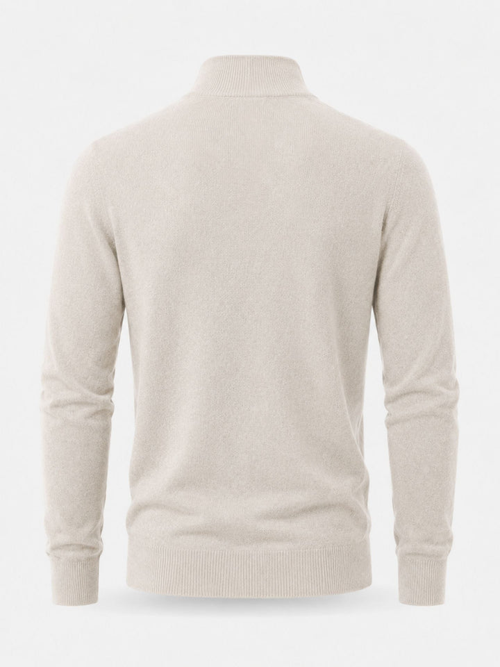 Pull Hugo Merino pour homme, col V en laine, fermeture éclair 5