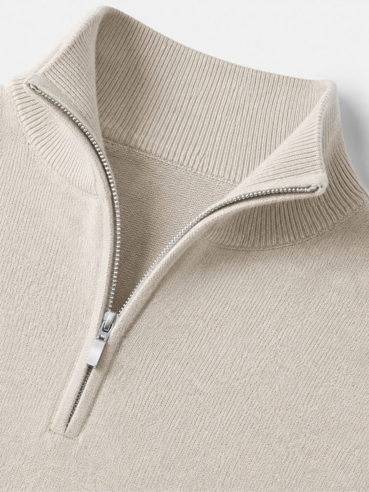 Pull Hugo Merino pour homme, col V en laine, fermeture éclair 6