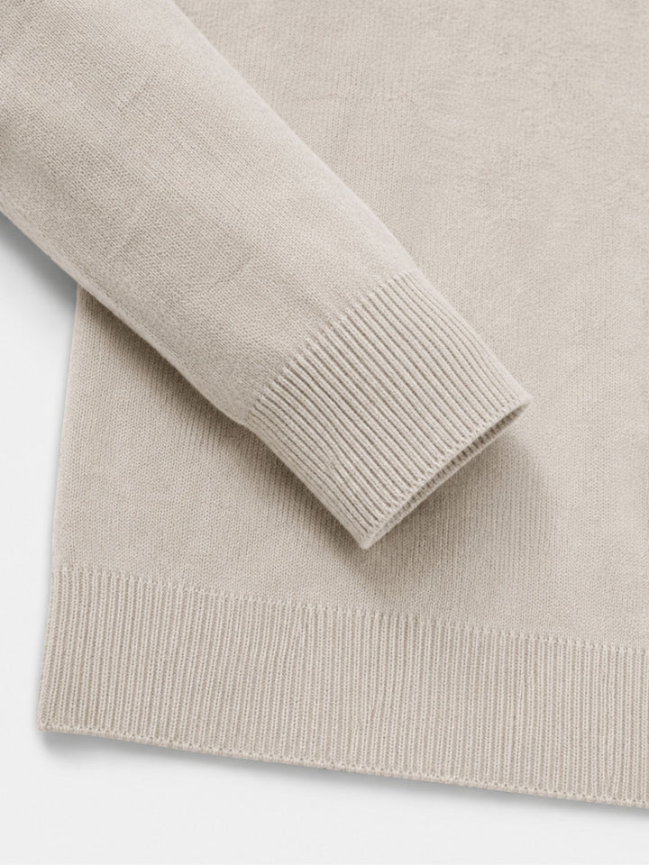 Pull Hugo Merino pour homme, col V en laine, fermeture éclair 7
