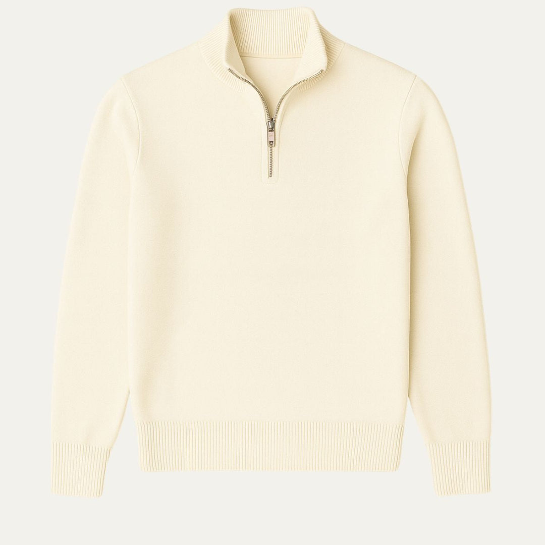 Pull Old Money à col zippé pour homme 0