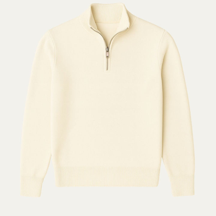 Pull Old Money à col zippé pour homme 0