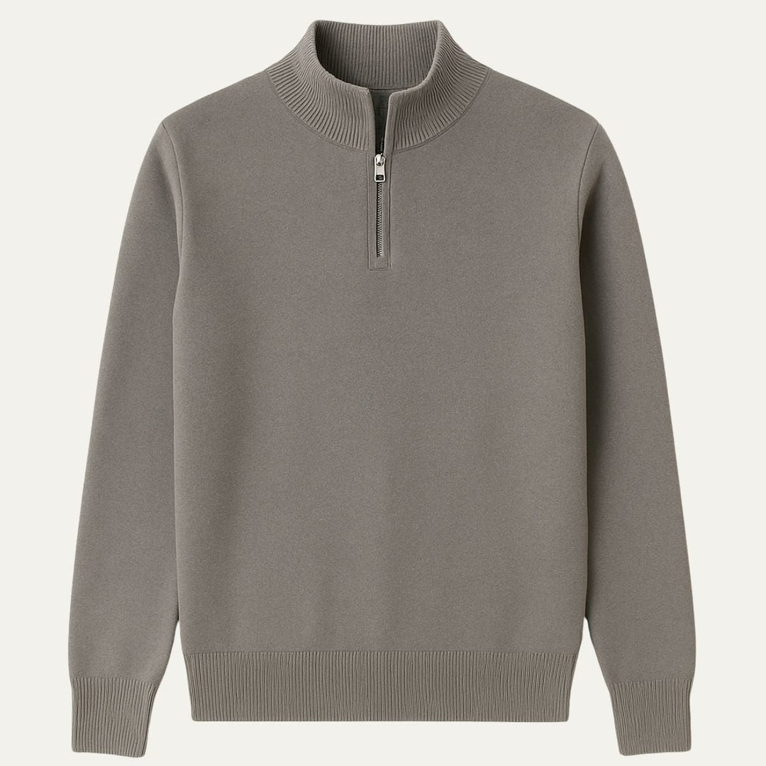 Pull Old Money à col zippé pour homme 6