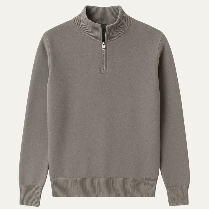 Pull Old Money à col zippé pour homme 6