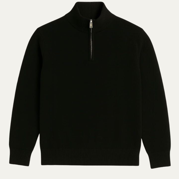 Pull Old Money à col zippé pour homme 9