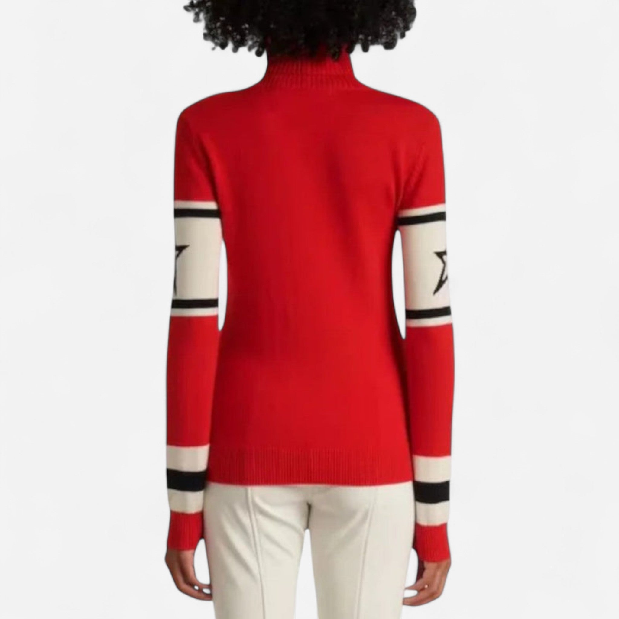 Pull femme col roulé en laine mérinos | Style après-ski élégant