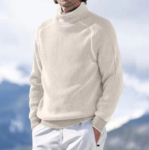 Pull homme | Pull à col roulé, manches longues 1