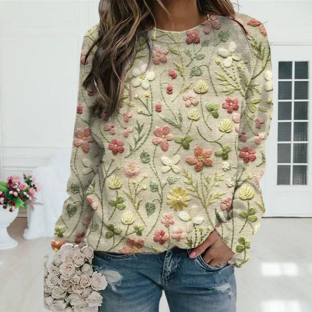 Pull pour femme | Motif brodé 1