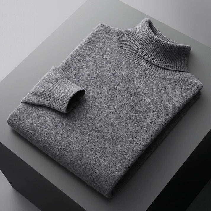 Pull pour homme | Col roulé, manches longues, maille, coupe classique 5