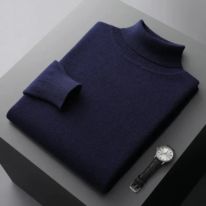 Pull pour homme | Col roulé, manches longues, maille, coupe classique 6