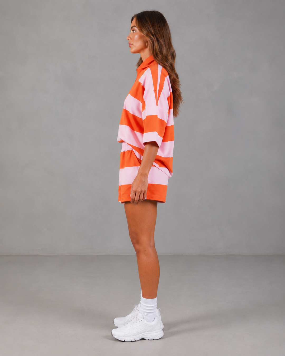 Pull raye femme a quart de zip - Doux et decontracte 5