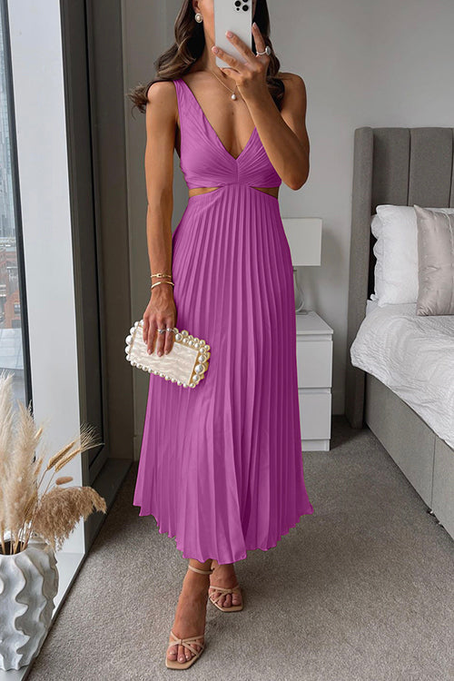 Elsa | Élégante Robe Maxi Plissée