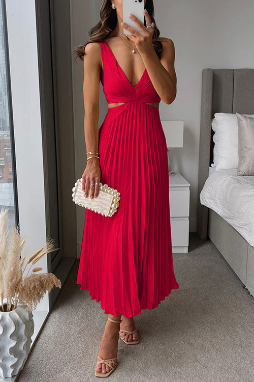 Elsa | Élégante Robe Maxi Plissée