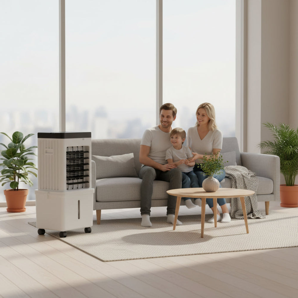 Refroidisseur d'air mobile – Refroidisseur d'air avec réservoir d'eau de 15 L et fonction glace 1