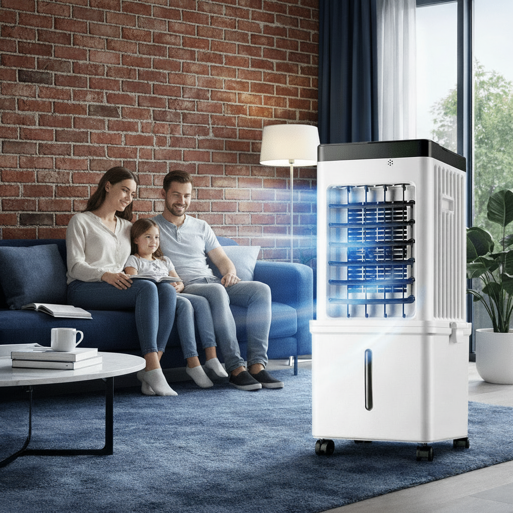 Refroidisseur d'air mobile – Refroidisseur d'air avec réservoir d'eau de 15 L et fonction glace 3