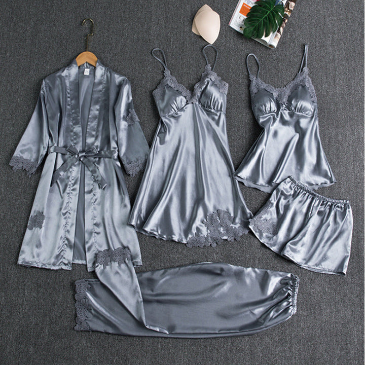 Ensemble pyjama femme en soie usage détente quotidien