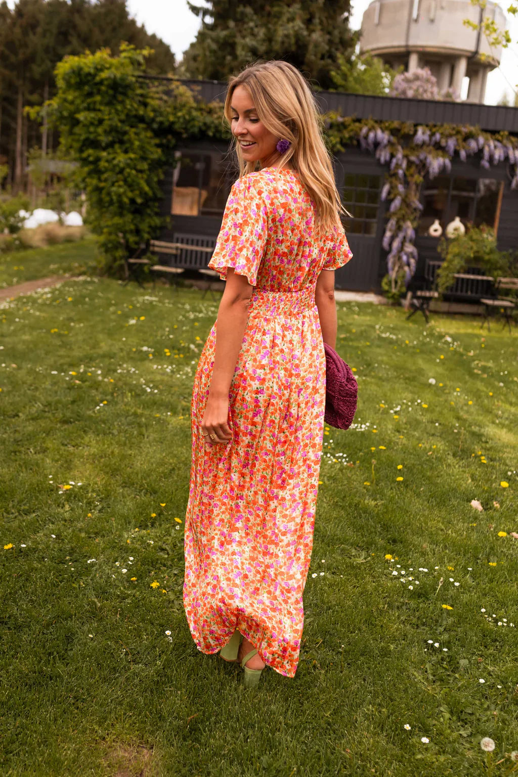 Robe Longue Femme | Imprimé Fleuri Coloré | Taille Marquée & Coupe Fluide Été 3