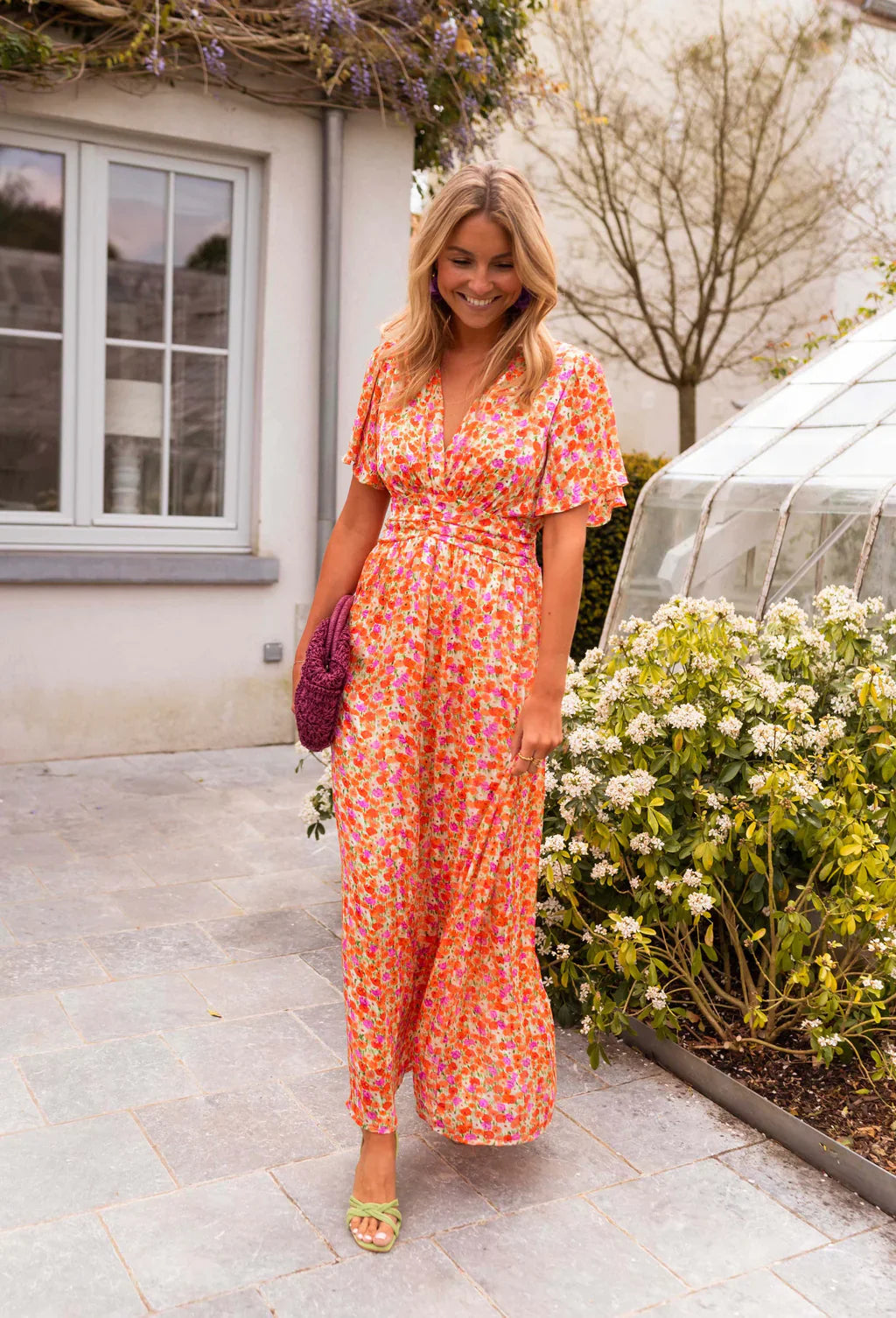 Robe Longue Femme | Imprimé Fleuri Coloré | Taille Marquée & Coupe Fluide Été 5