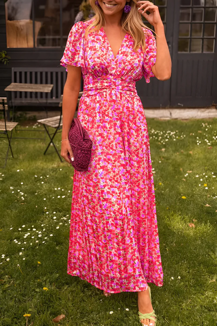 Robe Longue Femme | Imprimé Fleuri Coloré | Taille Marquée & Coupe Fluide Été 7