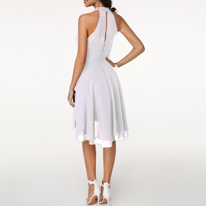 Robe courte col halter femme pour soirée 2