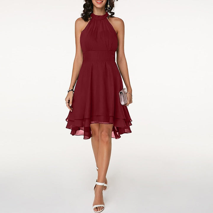 Robe courte col halter femme pour soirée 6