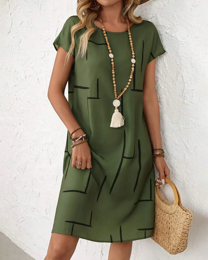 Robe d'été mi-longue à manches courtes 2