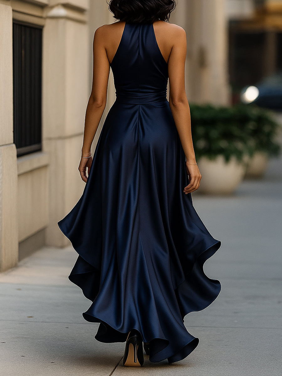Robe de soirée femme portefeuille maxi élégante classe