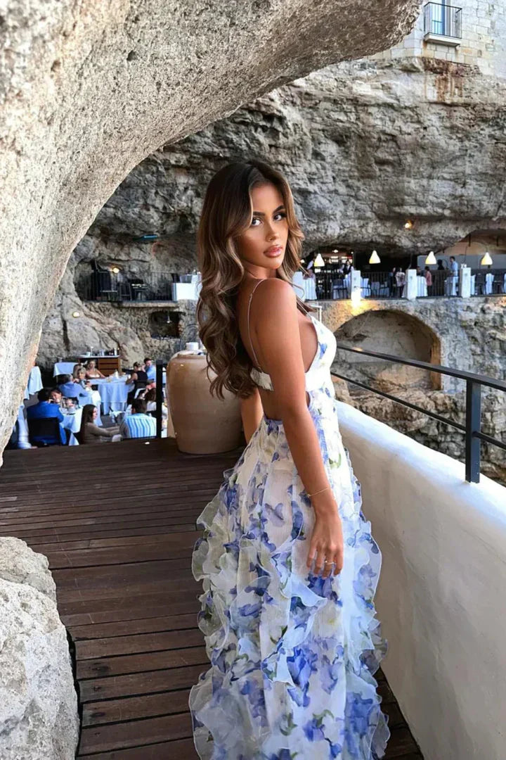 Robe longue à volants « Murmures Enchantés » de Luna 1