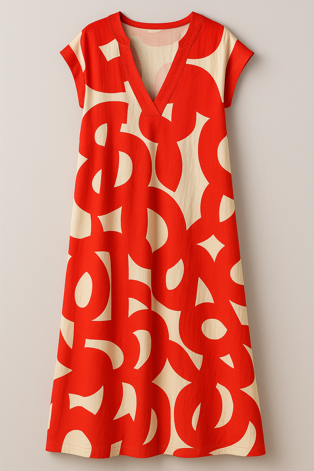 Robe longue chic à col en V pour femme, à la silhouette élégante 3