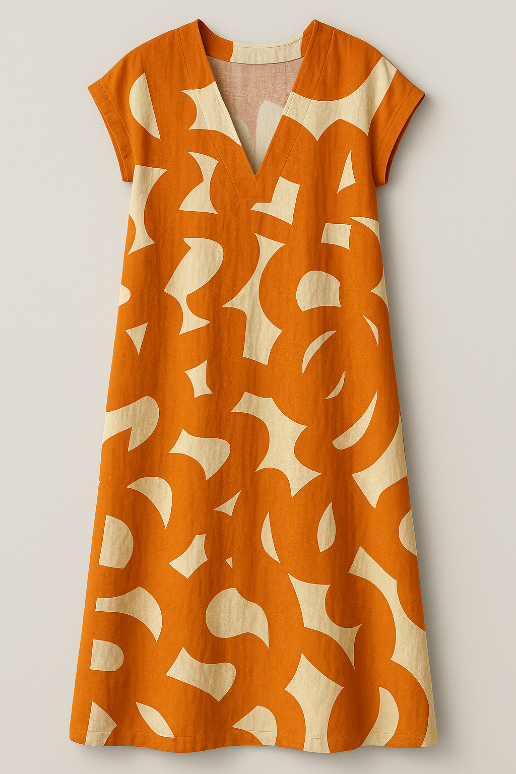 Robe longue chic à col en V pour femme, à la silhouette élégante 4