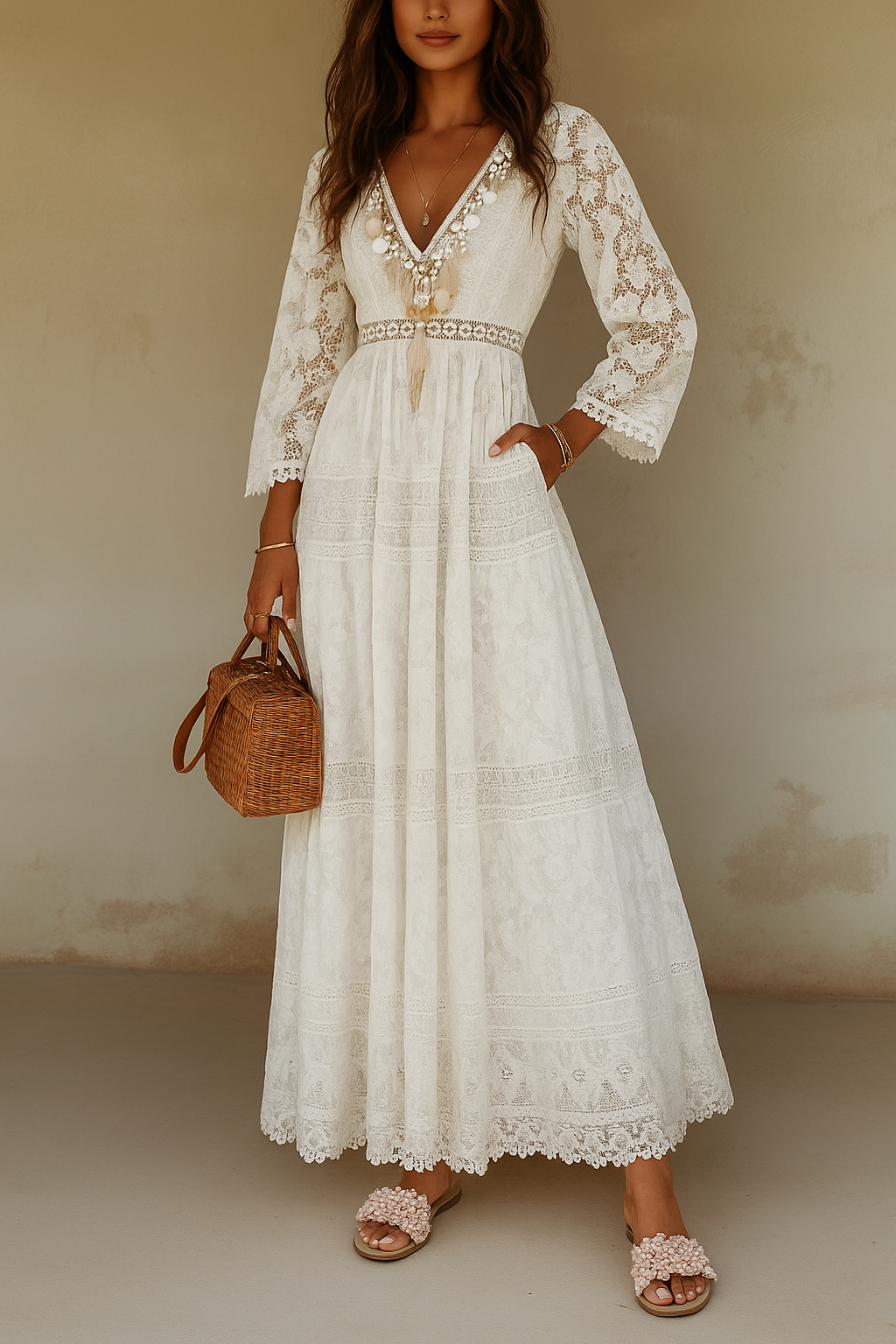 Robe longue maxi femme | Imprimé floral 0