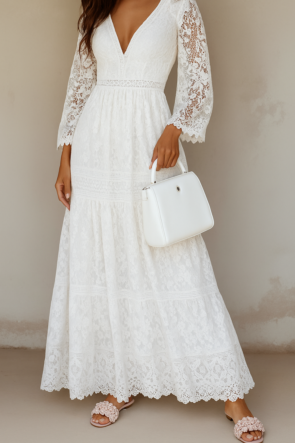 Robe longue maxi femme imprimé floral cérémonie été