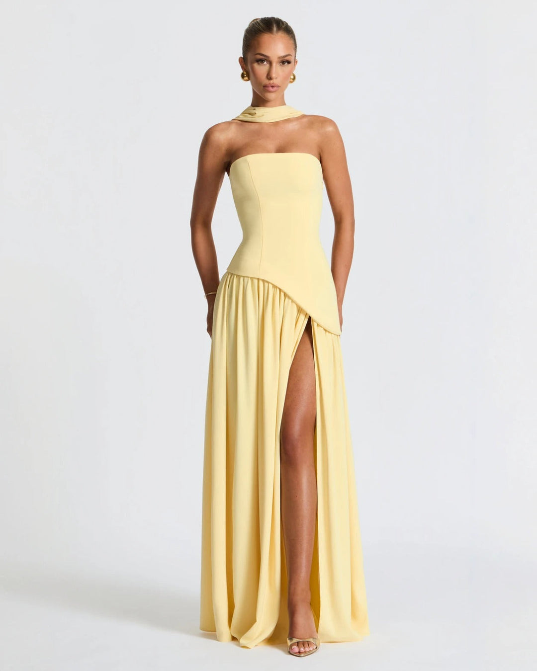 Robe maxi fendue Luxe Chic 2