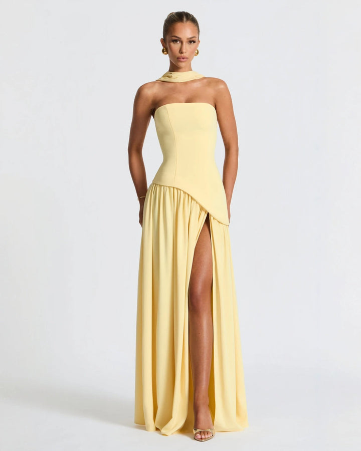 Robe maxi fendue Luxe Chic 2