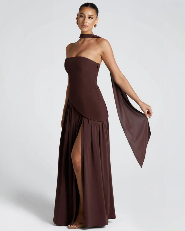 Robe maxi fendue Luxe Chic 6