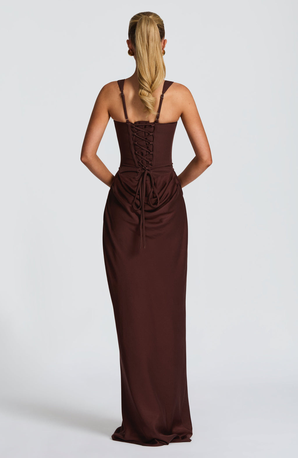 Robe maxi sablier — Silhouette sculptée, style décontracté 0
