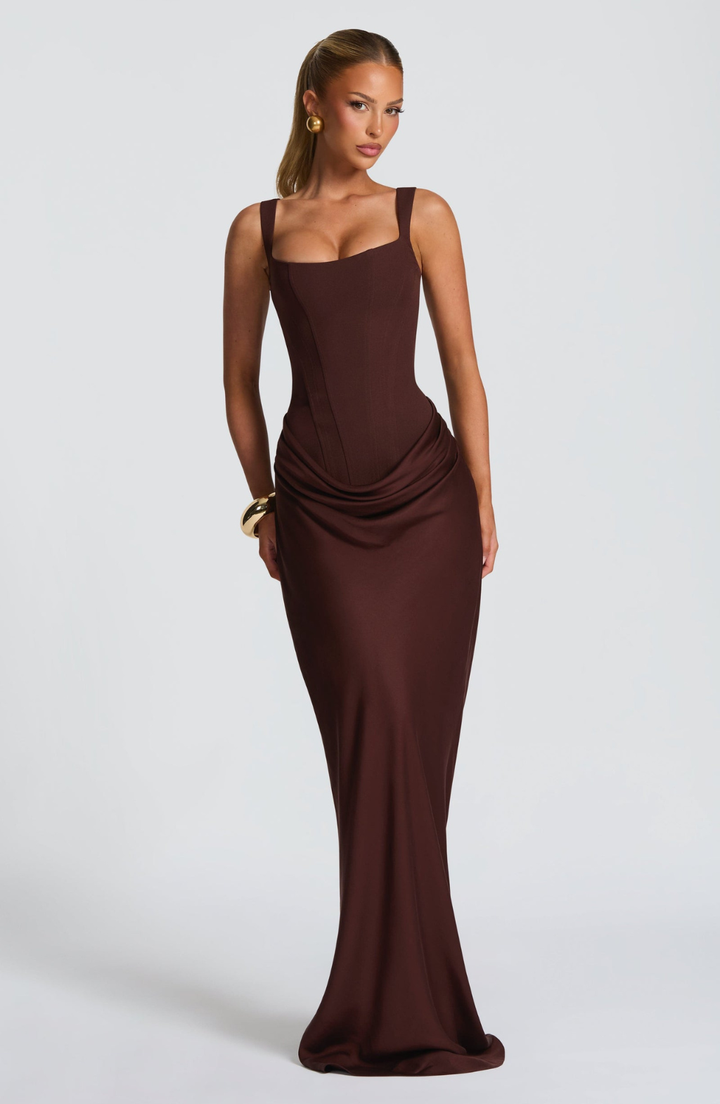 Robe maxi sablier — Silhouette sculptée, style décontracté 1