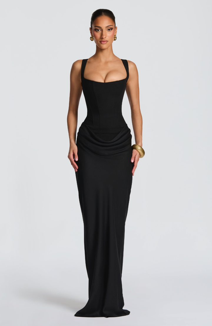 Robe maxi sablier — Silhouette sculptée, style décontracté 2