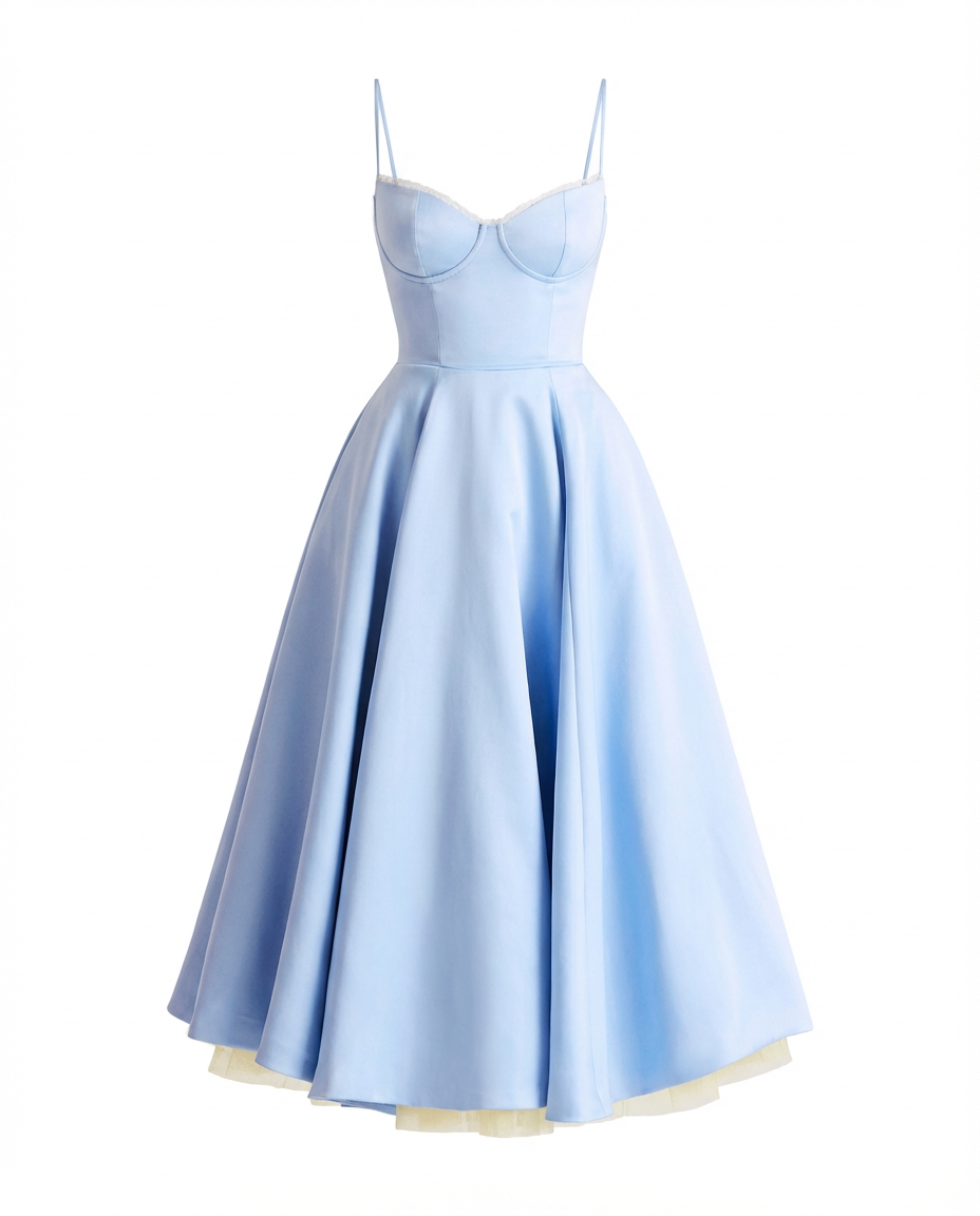 Robe midi à bretelles | Ligne élégante | Coupe fluide pour le soir 8
